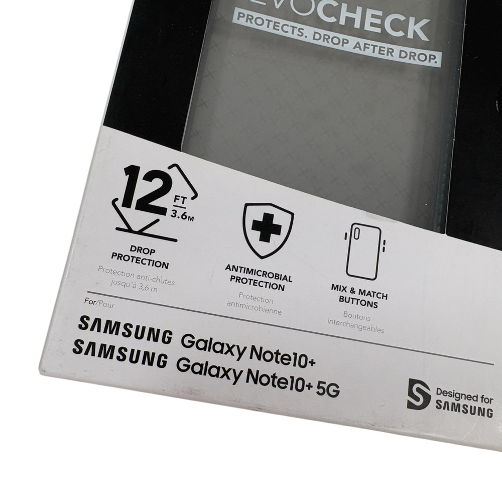 Tech 21 Evo Check Galaxy Note 10 Plus Anti Microbial 5G Phone Case Drop Tested - Picture 2 of 4